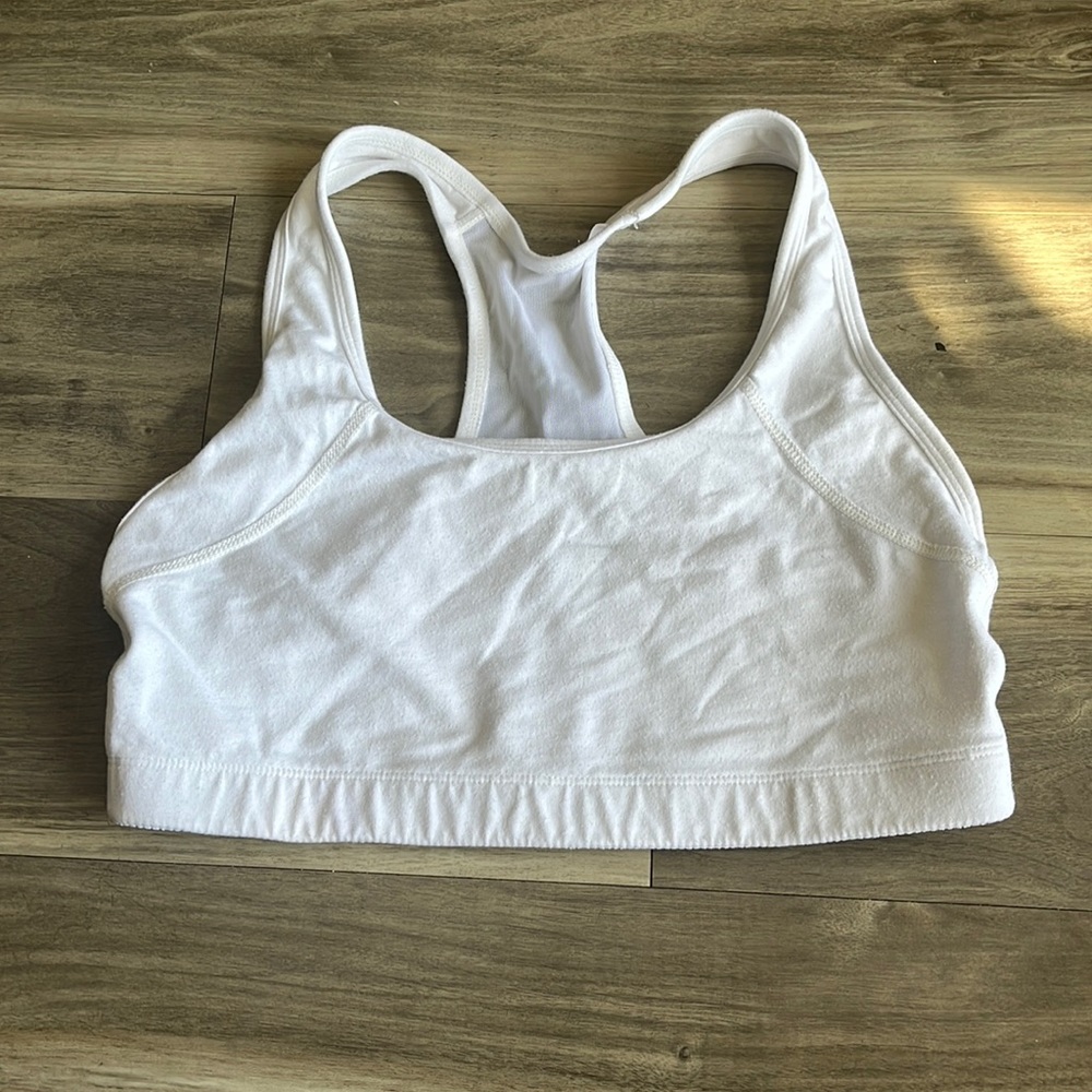 White champion sports bra